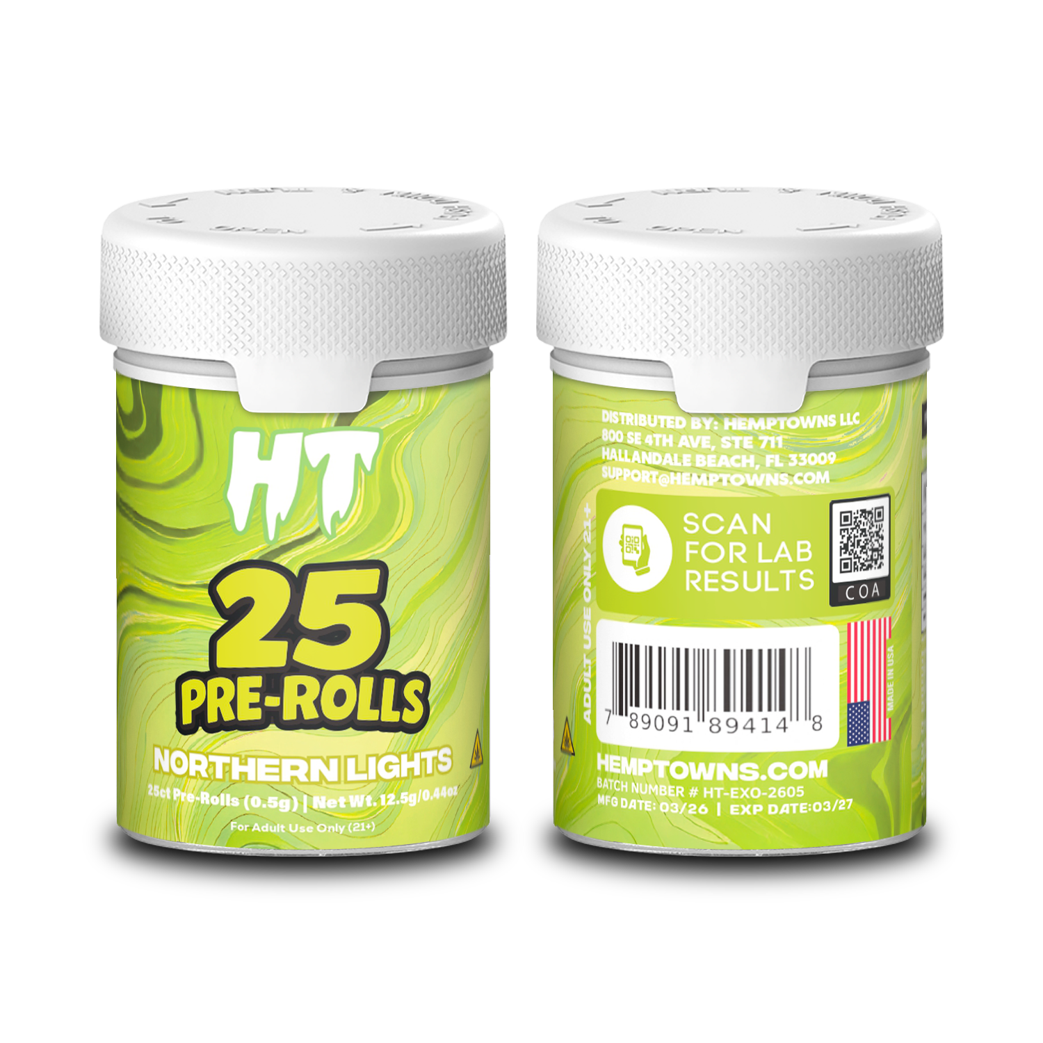 25 Pre-Rolls | 12.5G Total